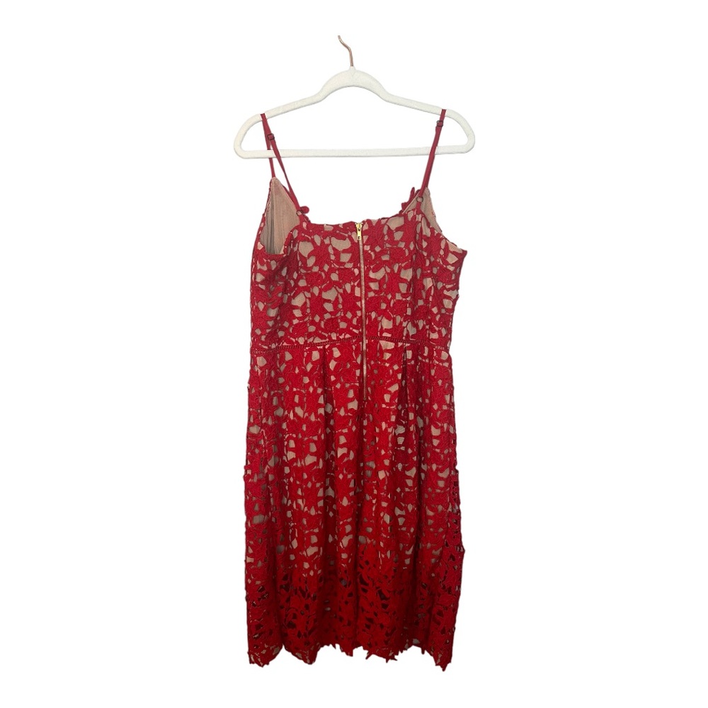 CITY CHIC So Fancy Lace Midi Dress in Scarlet 18 - Picture 7 of 10